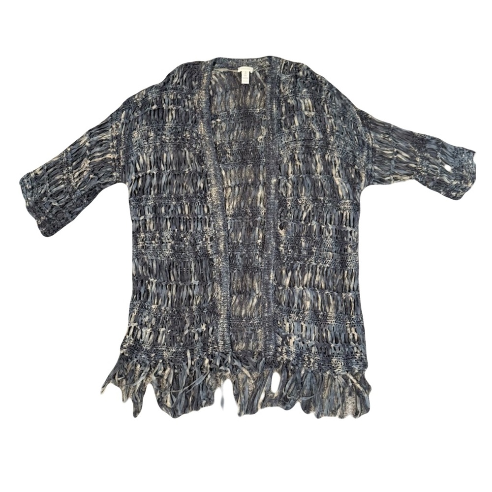 Chico’s Cardigan Sweater Blue Gray XL
